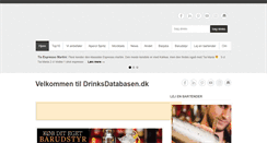 Desktop Screenshot of drinksdatabasen.dk