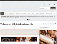 Tablet Screenshot of drinksdatabasen.dk